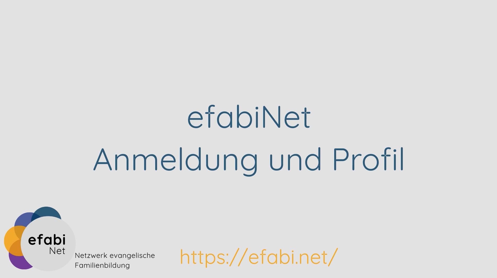 Anmeldung und Profil