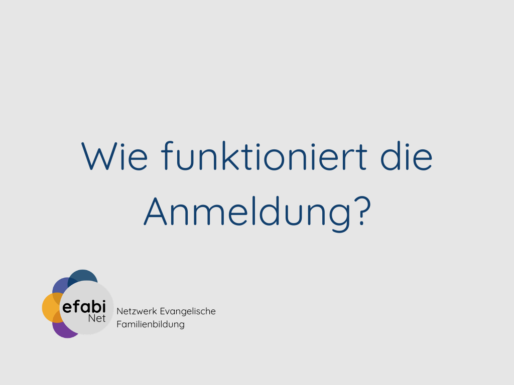 Anmeldung und Profil