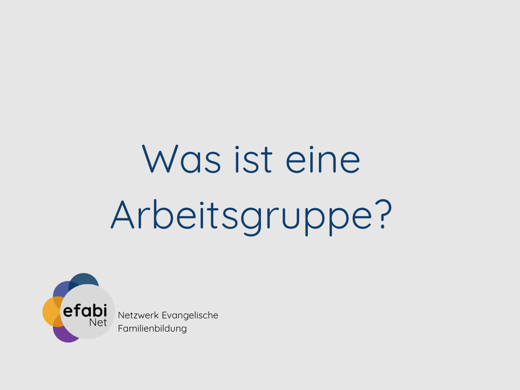 Was ist eine Arbeitsgruppe im Forum?