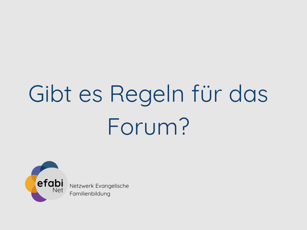 Gibt es Regeln für das Forum?