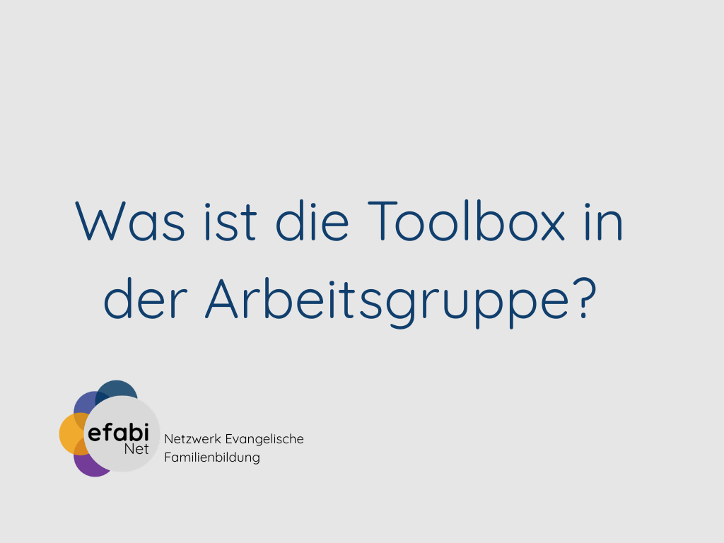 Was ist die Toolbox in der Arbeitsgruppe?
