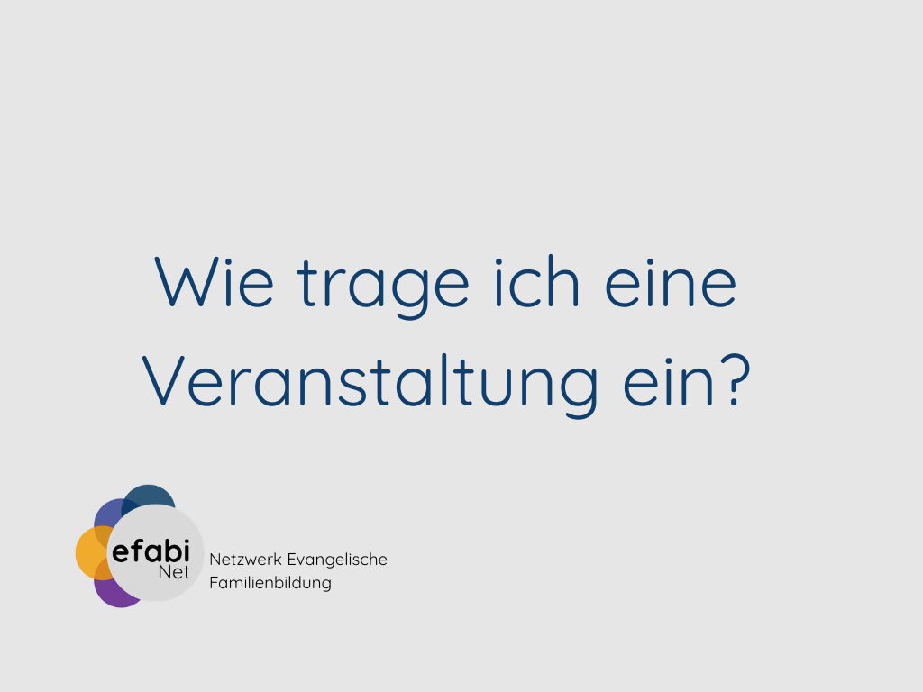 Ein Veranstaltung eintragen